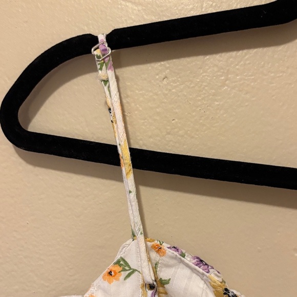 Zara Floral Mini Dress with Spaghetti Straps - Picture 4 of 5